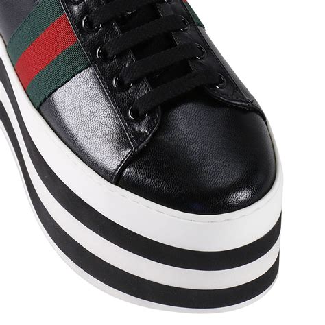 gucci black shoes strap|Gucci ladies sneakers price.